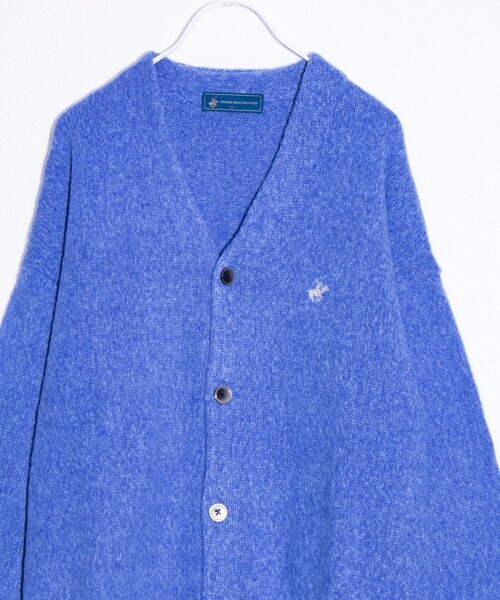 「BEVERLY HILLS POLO CLUB」 ニットカーディガン M チャコールグレー メンズ_画像9