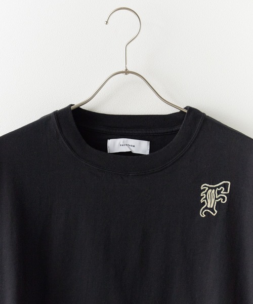 トップス FACETASM RIB BIG TEE [ black ] FACETASM - RIB BIG TEE / リブ ビッグ Tシャツ (ブラック