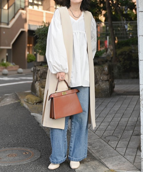 「＆HALF」 「noa-ge」コート M ブラック レディース_画像9