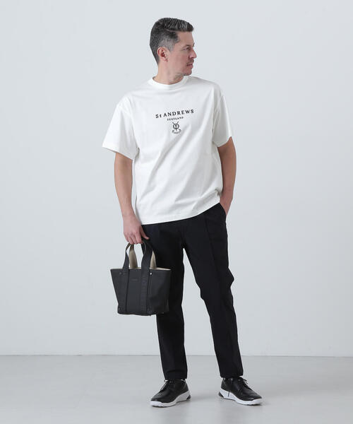 St ANDREWS ゴルフ 「St ANDREWS」合皮エンボスカートバッグ