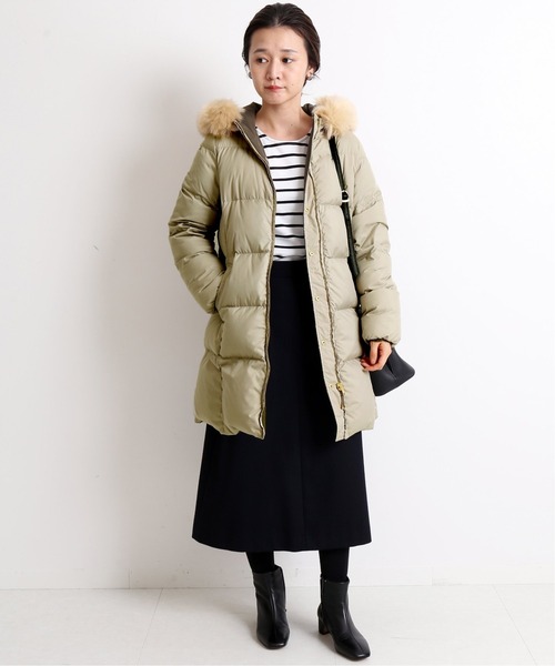 スローブイエナ SLOBE IENA ECOファー付きロングダウンコート スローブイエナ SLOBE IENA ECOファー付きロングダウンコート SLOBE