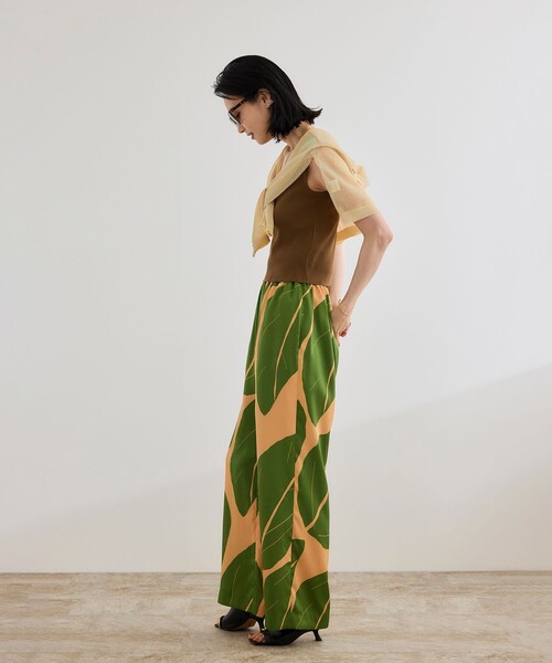ROPE' ニット セーター テレコスリーブレスニットプルオーバー