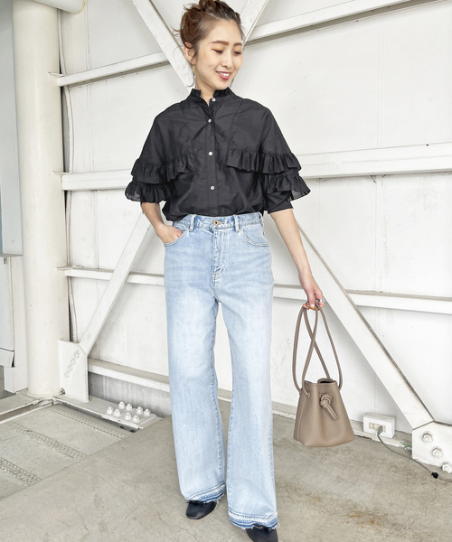 「Spick & Span」 長袖シャツ FREE ベージュ系その他 レディース Spick＆Span 「Spick & Span」 長袖ブラウス FREE ベージュ