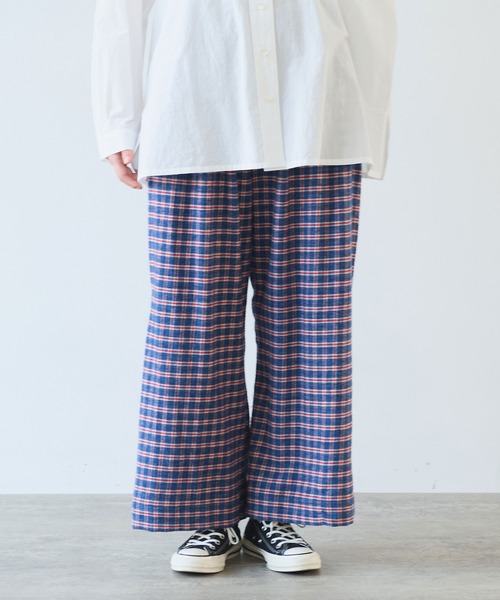 bulle de savon（ビュルデサボン） パンツ mini CHECK パンツ