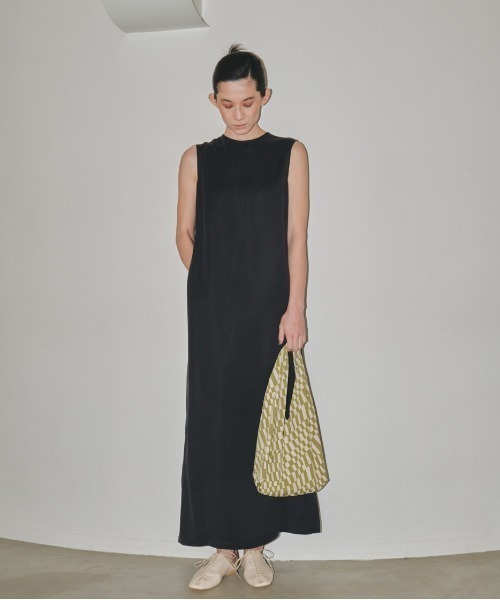 todayful新品2024aw ブラック ノースリーブ ロングワンピース TODAYFUL トゥデイフル ブラック ノースリーブ ロングワンピース
