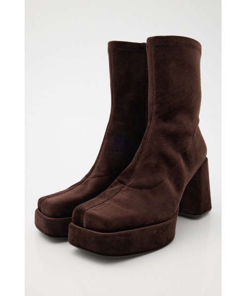 MOUSSY（マウジー） ブーツ 「25年AW新作」STRETCH BLOCK HEEL ブーツ