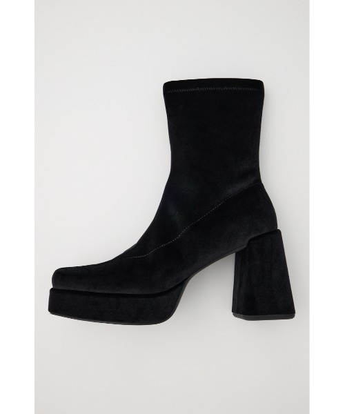 MOUSSY（マウジー） ブーツ STRETCH BLOCK HEEL ブーツ レディース