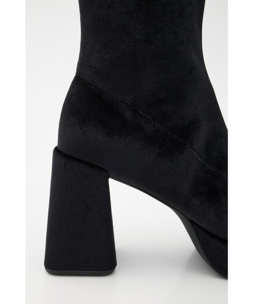 MOUSSY（マウジー） ブーツ 「25年AW新作」STRETCH BLOCK HEEL ブーツ