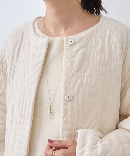 BEARDSLEY（ビアズリー） コート アウター 「15 quinze」刺繍キルト