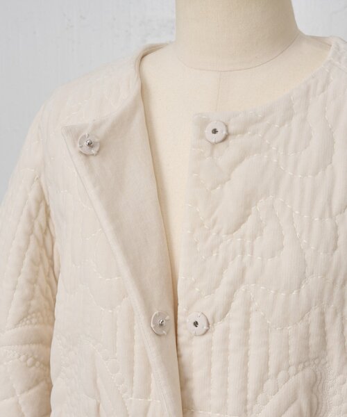 BEARDSLEY（ビアズリー） コート アウター 「15 quinze」刺繍キルト