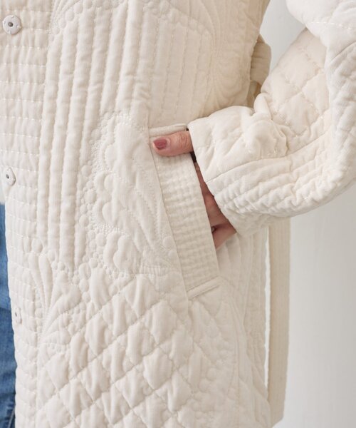 BEARDSLEY（ビアズリー） コート アウター 「15 quinze」刺繍キルト