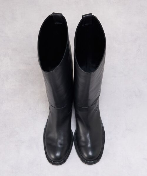 LANVIN en Bleu ロング ブーツ レザーロングブーツ レディース
