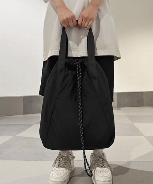 COCOMOMO デイバック リュック 「2WAY・撥水」 2WAYドローコードバッグ