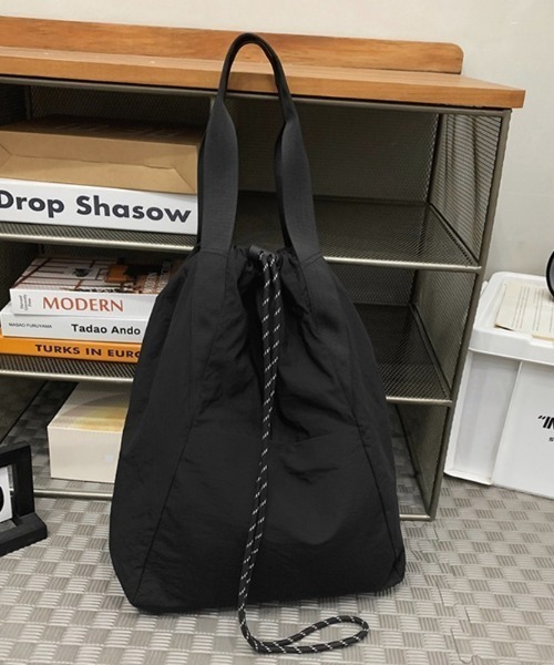 COCOMOMO デイバック リュック 「2WAY・撥水」 2WAYドローコードバッグ