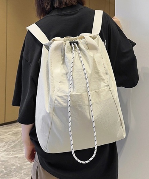 COCOMOMO デイバック リュック 「2WAY・撥水」 2WAYドローコードバッグ