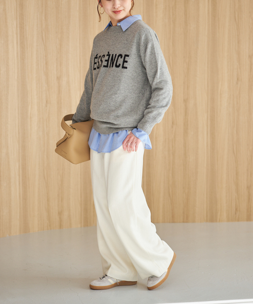 Spick＆Span（スピック アンド スパン） パンツ ツイードタックパンツ