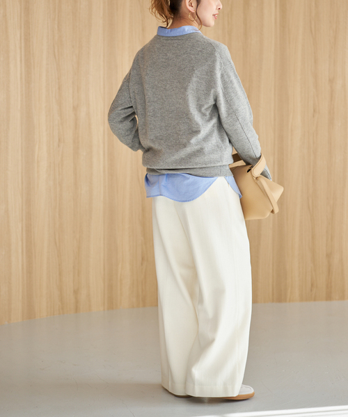 Spick＆Span（スピック アンド スパン） パンツ ツイードタックパンツ