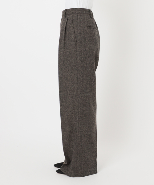 Spick＆Span（スピック アンド スパン） パンツ ツイードタックパンツ