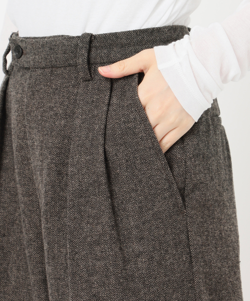 Spick＆Span（スピック アンド スパン） パンツ ツイードタックパンツ