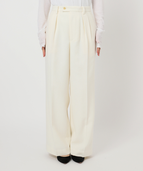 Spick＆Span（スピック アンド スパン） パンツ ツイードタックパンツ