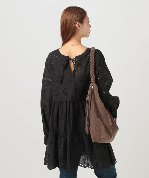 BAYFLOW（ベイフロー） チュニック 「前後2WAY仕様」スカラップレース