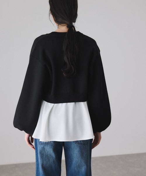 ADAM ET ROPE'（アダムエロペ） カーディガン 「サステナブル」フレア