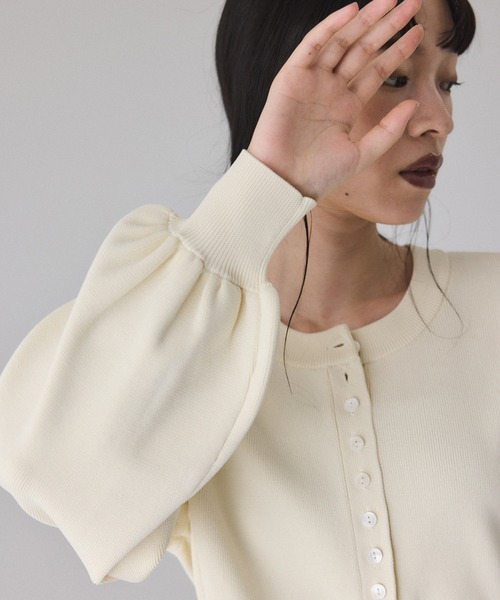 ADAM ET ROPE'（アダムエロペ） カーディガン 「サステナブル」フレア