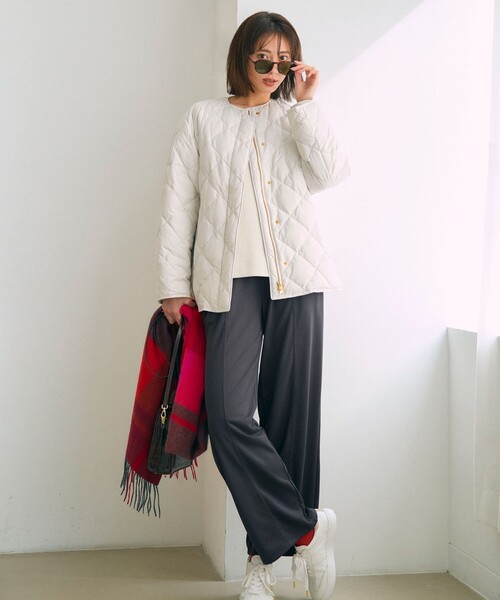 【2025AW】TAION×UNFILO 洗える キルティングブルゾンs ダウン TAION×UNFILO】キルティングダウン ショート丈ブルゾン / UNFILO