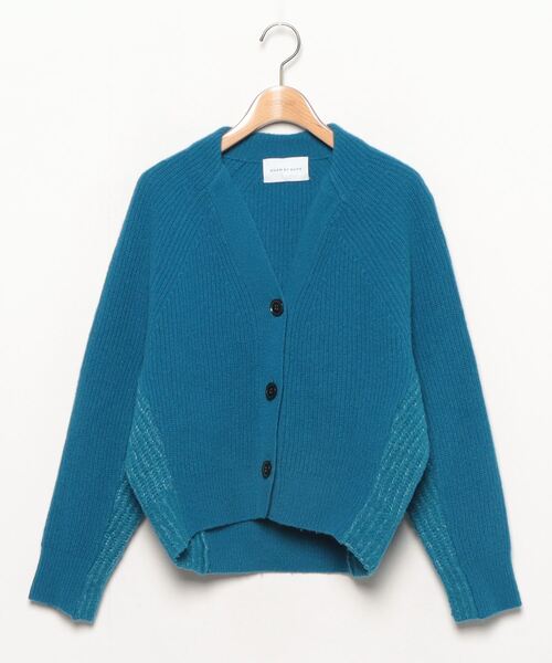 ⭐︎新品タグ付 アダムエロペカーディガン ブルー⭐︎ ADAM ET ROPE'（アダムエロペ） ニットカーディガン FREE ブルー
