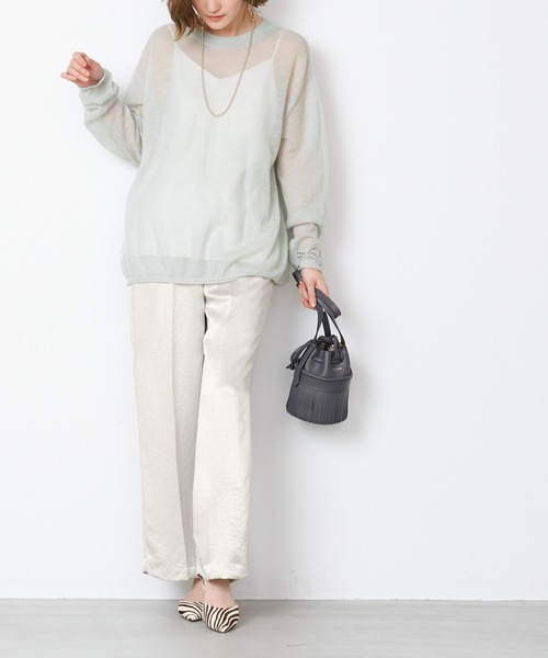 「MICA&DEAL」 イージーパンツ FREE ライトグレー レディース_画像3