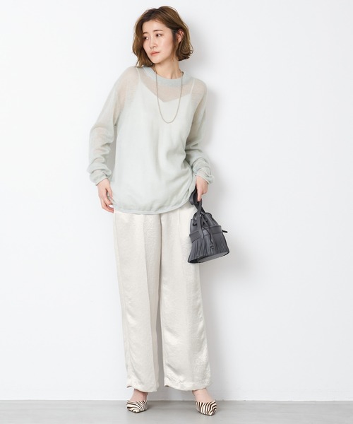 「MICA&DEAL」 イージーパンツ FREE ライトグレー レディース_画像5