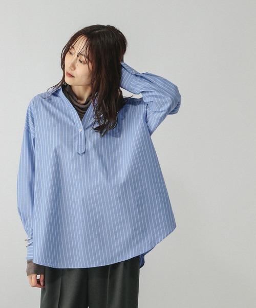 GLOBAL WORK（グローバルワーク） ブラウス シャツ スキッパーシャツ