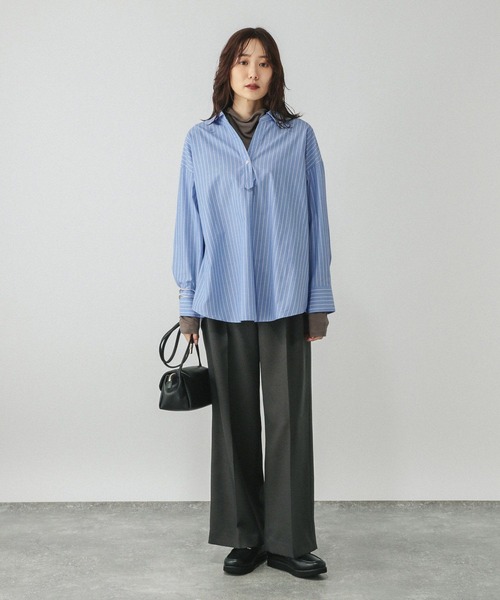 GLOBAL WORK（グローバルワーク） ブラウス シャツ スキッパーシャツ