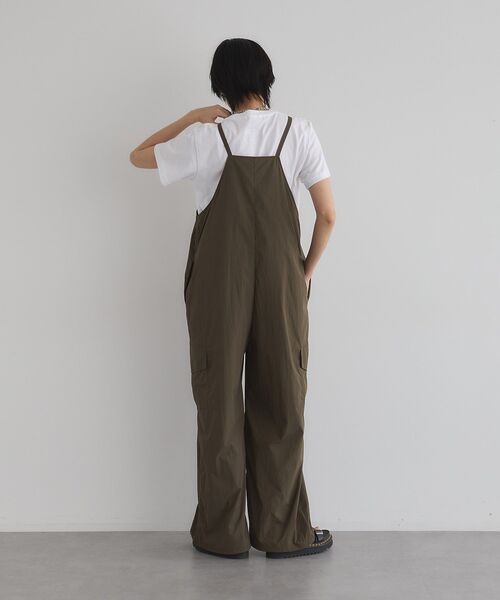 サロペット オーバーオール フロントファスナーオールインワン