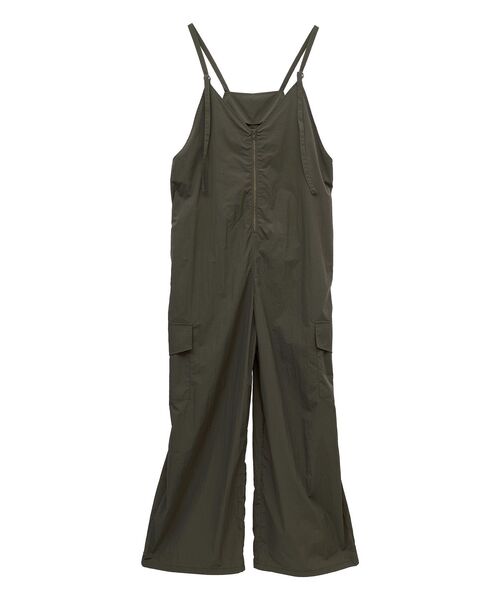 サロペット オーバーオール フロントファスナーオールインワン