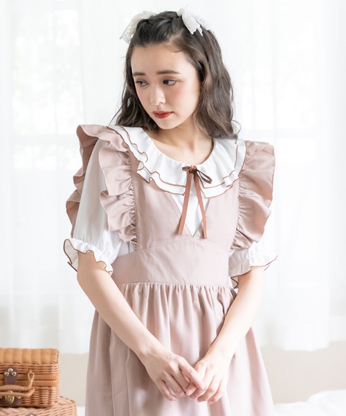 「DearMyLoveRose」 ノースリーブワンピース MEDIUM ブラック系その他 レディース_画像2