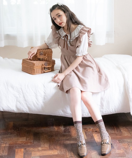 「DearMyLoveRose」 ノースリーブワンピース MEDIUM ブラック系その他 レディース_画像5