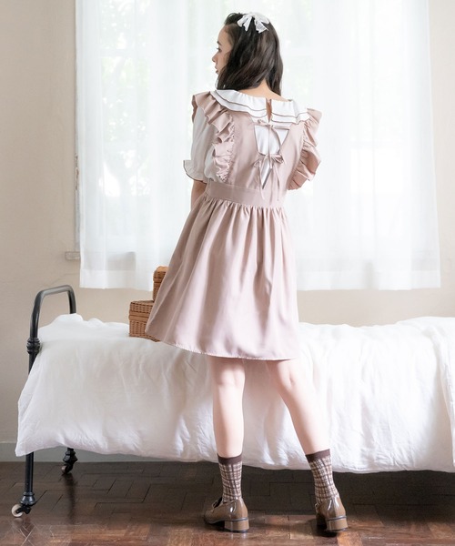 「DearMyLoveRose」 ノースリーブワンピース MEDIUM ブラック系その他 レディース_画像7