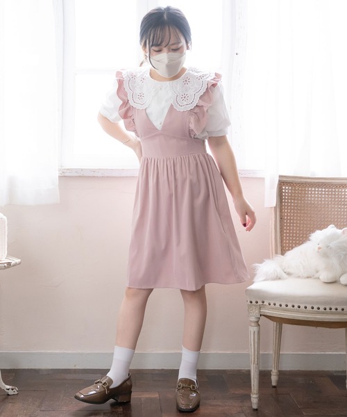 「DearMyLoveRose」 ノースリーブワンピース MEDIUM ブラック系その他 レディース_画像8