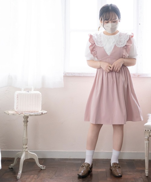 「DearMyLoveRose」 ノースリーブワンピース MEDIUM ブラック系その他 レディース_画像9