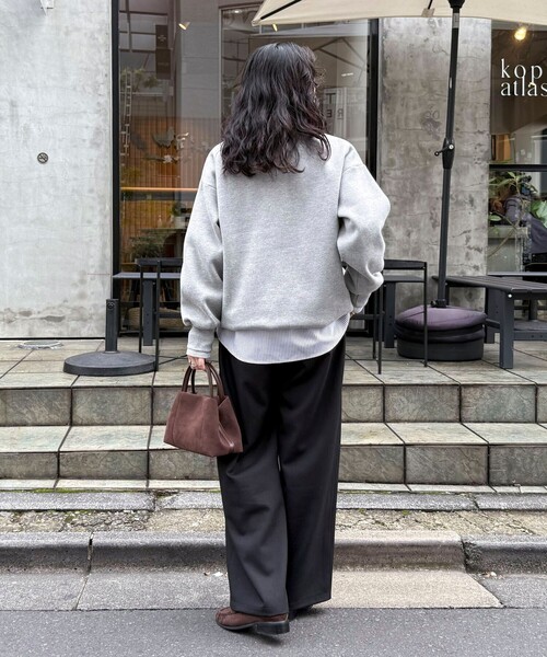 fredy emue（フレディエミュ） トレーナー スウェット FR刺繍衿付き