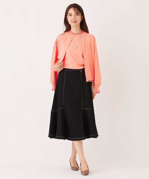 TO BE CHIC（トゥー ビー シック） カーディガン シアーレイヤー