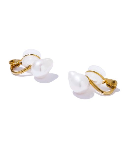 イヤリング 「les bonbon」organic pearl earring WH/オーガニック パール イヤリング レディース