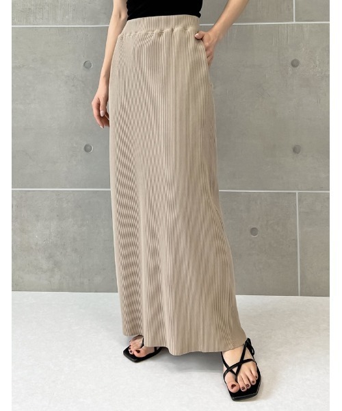 「Re:EDIT」 タイトスカート MEDIUM チャコールグレー レディース_画像5