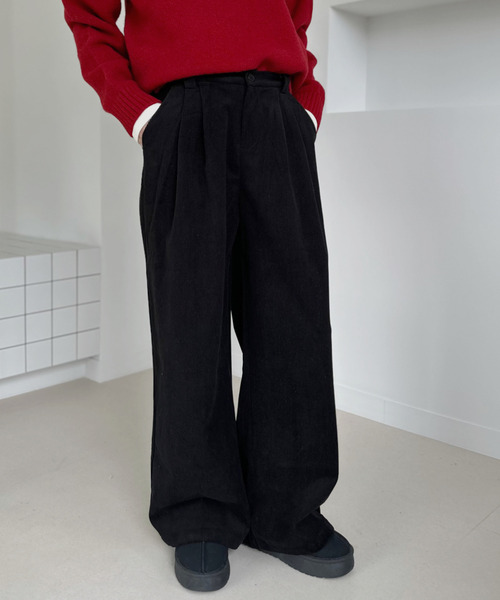 スラックス パンツ 「Good Riddance」ウエストタック コーデュロイ