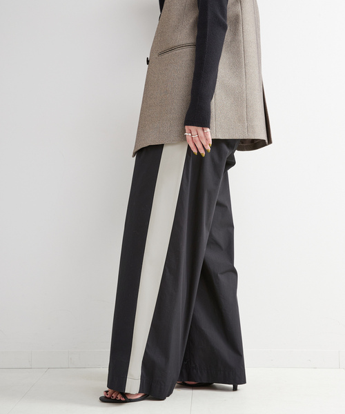 「B.C STOCK」 「Simplicite」パンツ MEDIUM ブラック レディース_画像9