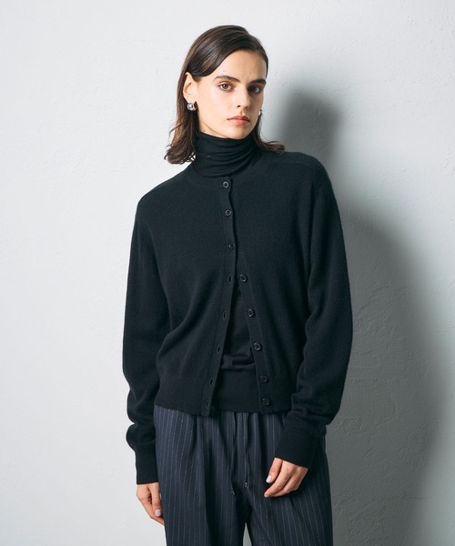 N.O.R.C カーディガン 「CASHMERE100%」カシミヤクルーネックニット