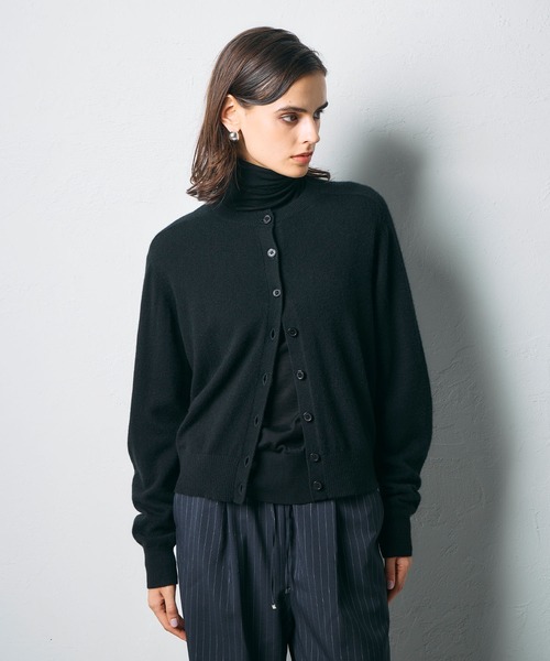 N.O.R.C カーディガン 「CASHMERE100%」カシミヤクルーネックニット