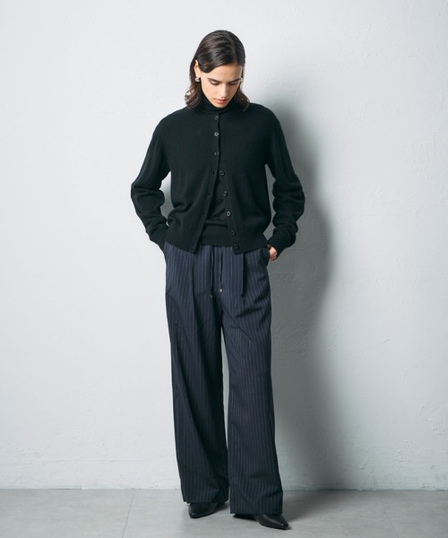 N.O.R.C カーディガン 「CASHMERE100%」カシミヤクルーネックニット