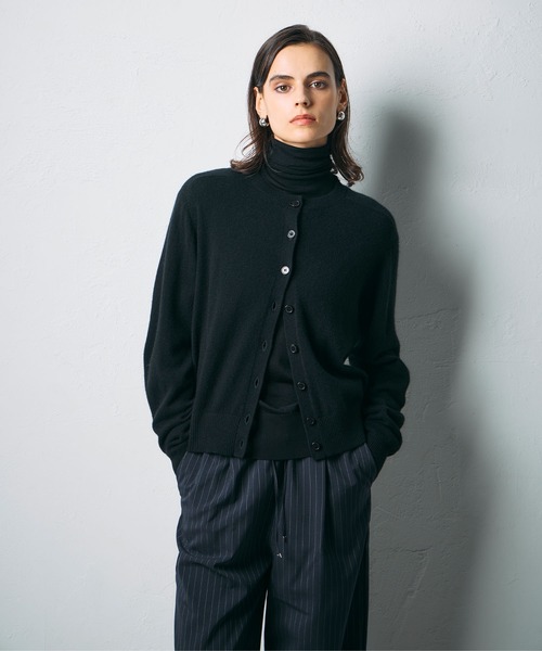 N.O.R.C カーディガン 「CASHMERE100%」カシミヤクルーネックニット 